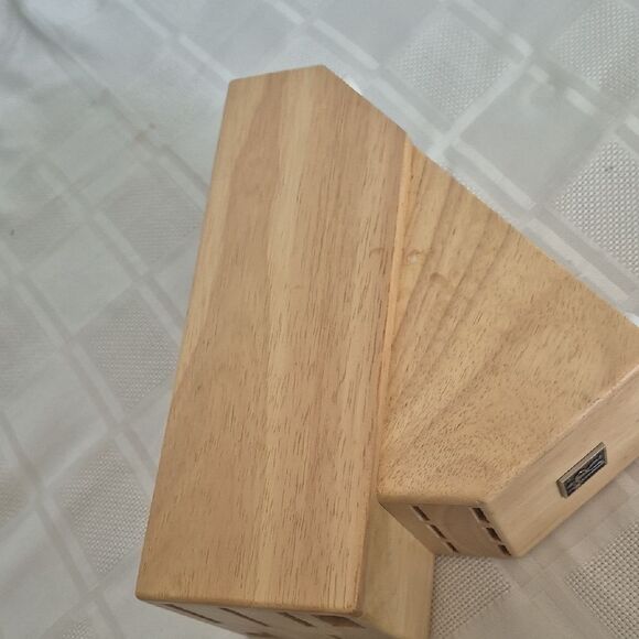 Henckels Wooden Knife Block 13 Slots by Natural Brown - Picture 5 of 16